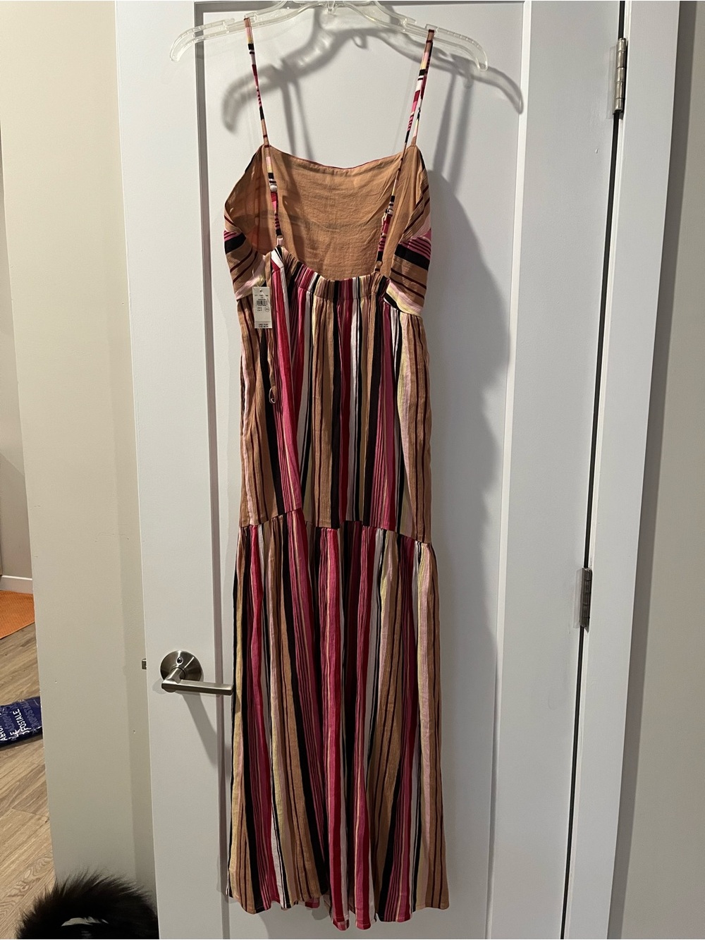 NWT Aerie Striped Maxi Dress with Low Back - Picture 2 of 4